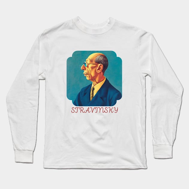 IGOR STRAVINSKY Long Sleeve T-Shirt by Cryptilian